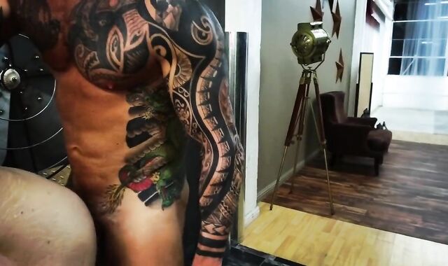 HUMUNGOUS FUCK-STICK Muscle Dad Vic Rocco Smashes Stud Rock-Hard!!