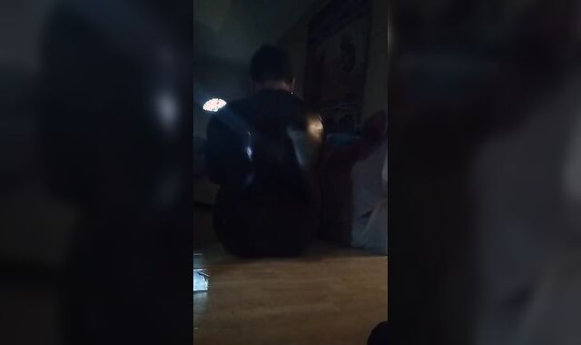 Catsuit and Lube Striptease