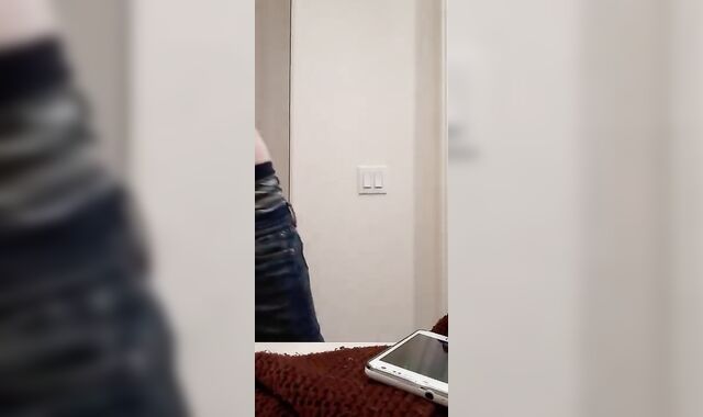 Youngster Stroking off his Yam-Sized Stiffy