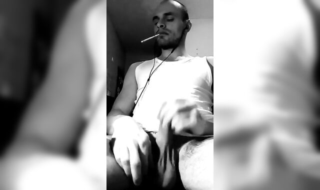 Antique Ebony & Milky Morning Coffee & Smoking Playng with Sausage & Massive Ball-Sac