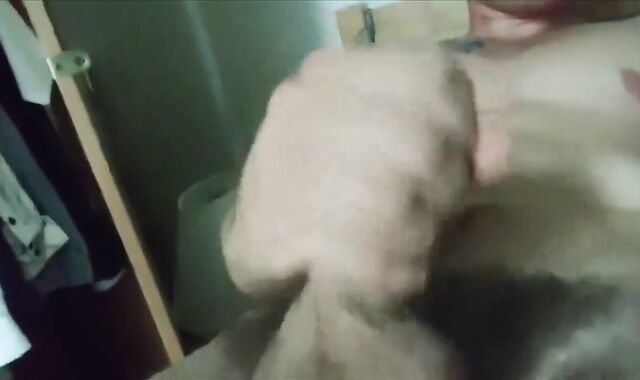 I De-Robe down and Wank off in the Douche