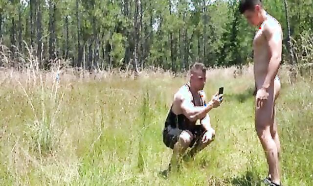 dude Solo Getting Off In Nature