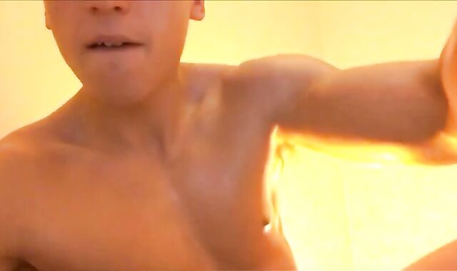 SHREDDED lusty MUSCLE GOD LUBES UP SIX PACK, ten-Pounder AND BLOWS A LOAD