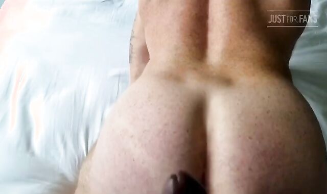 Tattooed fellow Takes BIG BLACK COCK