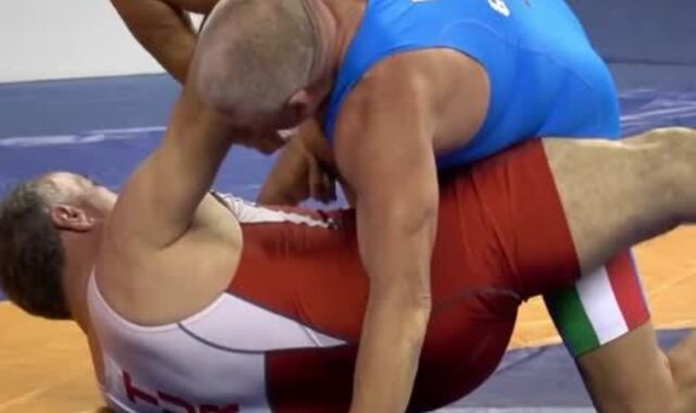 aged masculines Grappling, 2 crazy Daddies Go At It