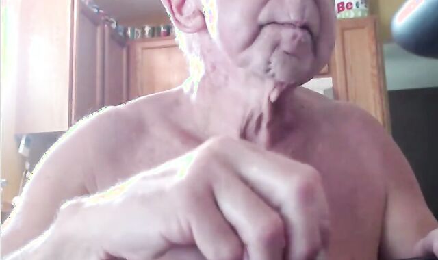Gramps Gorges On Chocolate Club Dipped In Own jizm