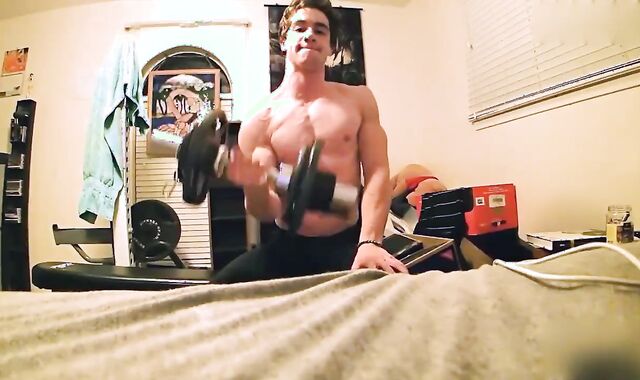 Uncircumcised stripped Gymnast And Skater Eric