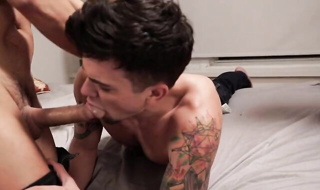 condom-free three-some