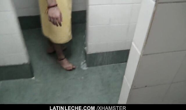 humongous Latinos pulverize In Gym Bathroom