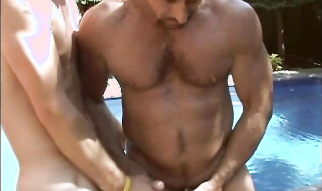 Dawson Heads To The Swimming Pool