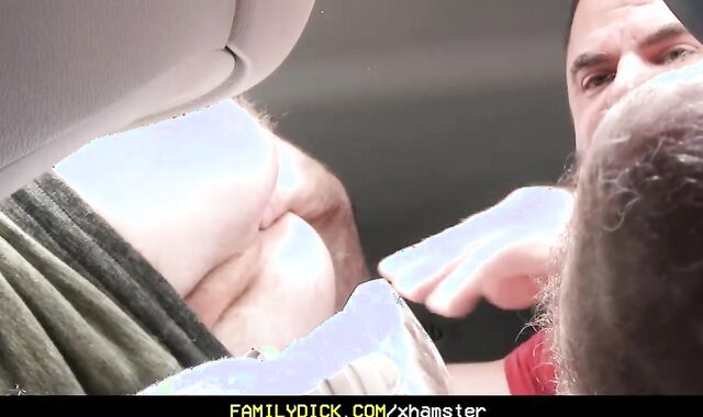 Dad Instructs  Stepson A Lesson In The Back Of Truck