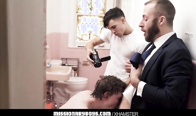 MormonBoyz - jummy Priest And A Missionary teenage Rectally pile-hook-up