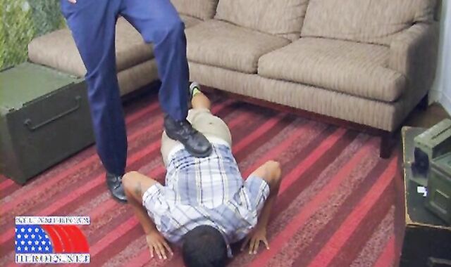 Navy Enlistee And Elderly Airman