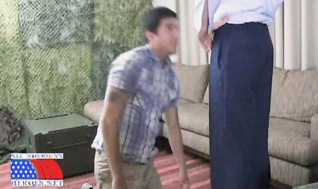 Navy Enlistee And Elderly Airman