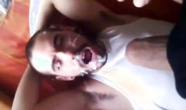 facials yam-sized POP-SHOTS ON FACE By GrzeGoRzUni1988