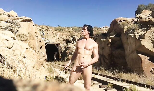 man Bicycle Rail In Nature's Clothing Un-edited