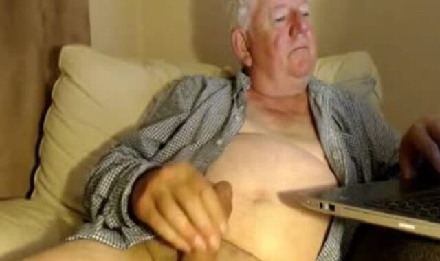 grand-daddy wank off On web camera