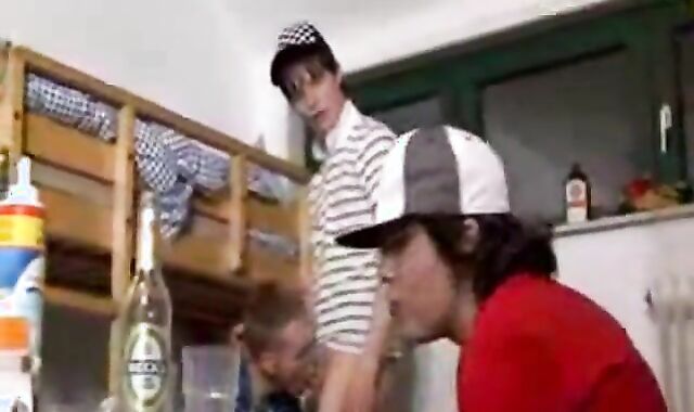 German three way Skater teenies absorbing banging glue