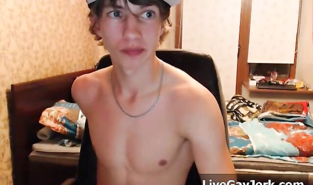 A cute-looking PLATINUM-BLONDE ON THE TABOURET