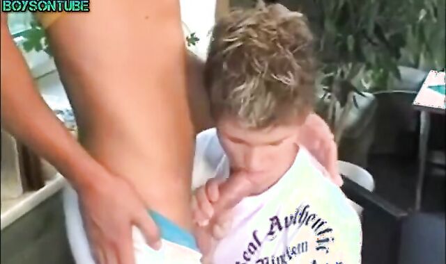 Platinum-Blonde lads sans a condom Hump In A Classroom