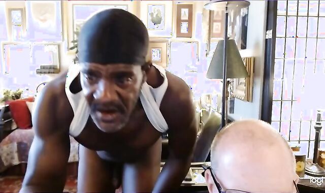 devouring Anthony's BIG BLACK COCK