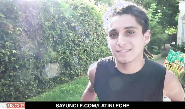 Green-saw Latino boned By The Camera Guy