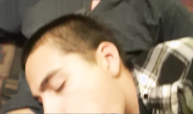 Hispanic lad And oriental lad bj bang-out-job And pleasure gel gulping