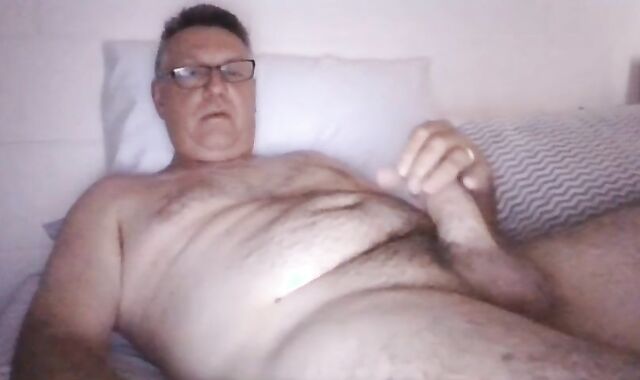 Father Pops On web camera