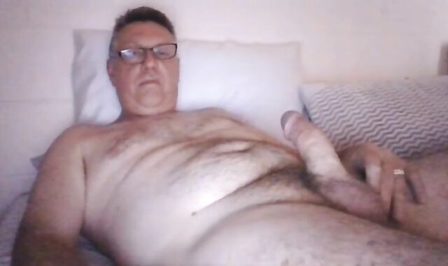 Father Pops On web camera