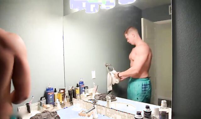 blond Muscle fellow Miles Houston