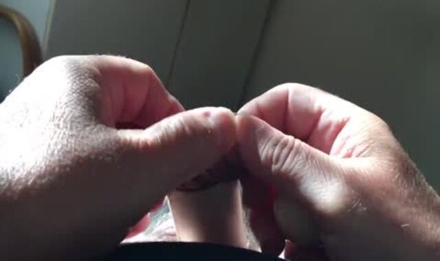 Over ten Mins Foreskin flick gig - 1 Of five