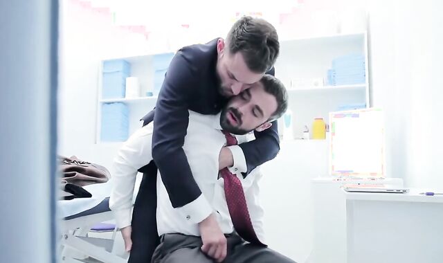 Railing, providing a smooch, pumped up, Office, Uniforms