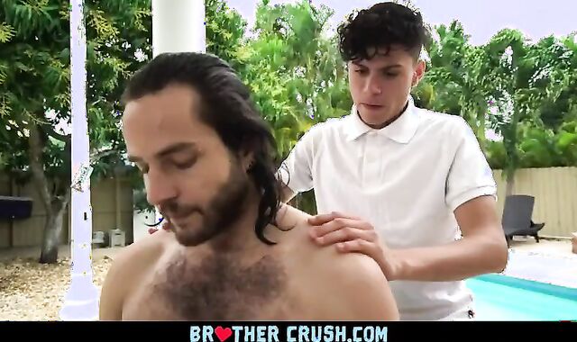 Lean Twunk Fondles His Fit Stepbrother