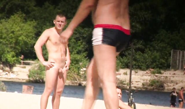 STAGGING ON nude boys AT THE NATURIST BEACH VOL two