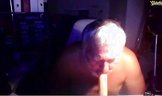 dad European Victim Performs For Me On web cam