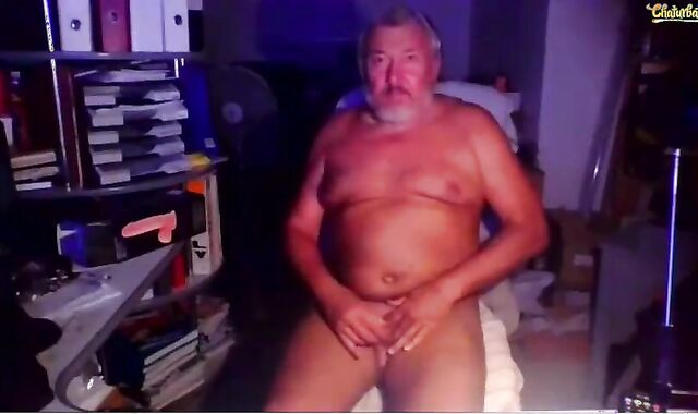 dad European Victim Performs For Me On web cam