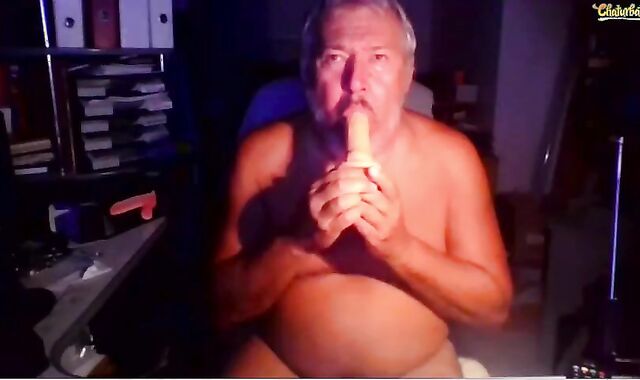 dad European Victim Performs For Me On web cam