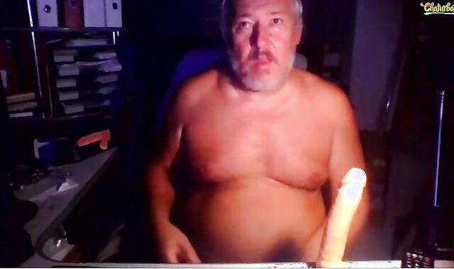 dad European Victim Performs For Me On web cam