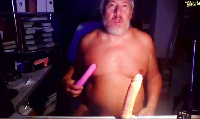 dad European Victim Performs For Me On web cam