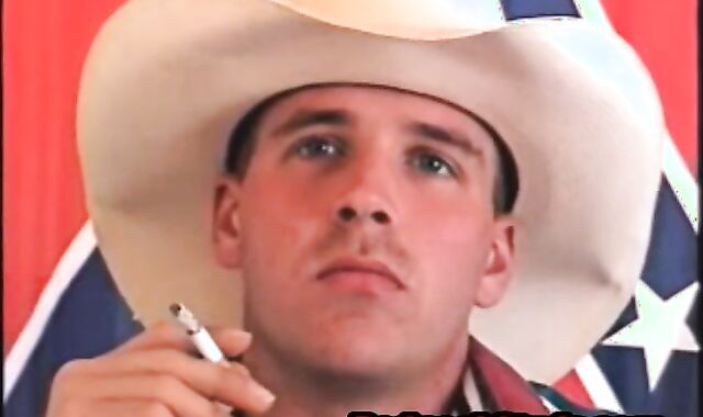 Heterosexual Redneck Cowboy Gulping Beer And Draining His hard-on