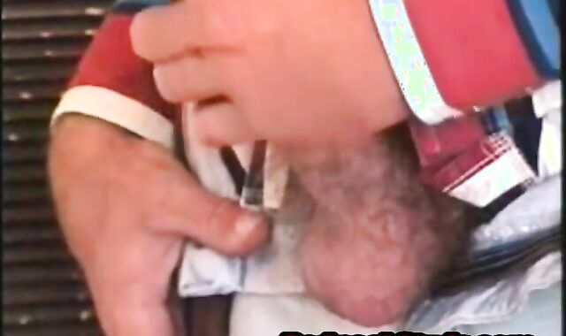 Heterosexual Redneck Cowboy Gulping Beer And Draining His hard-on