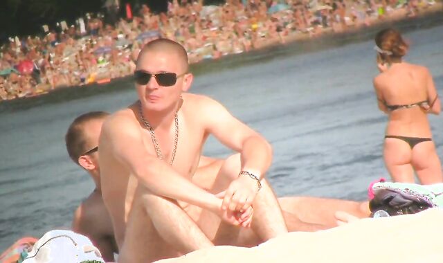 STAGGING ON bare guys AT THE NATURIST BEACH VOL five