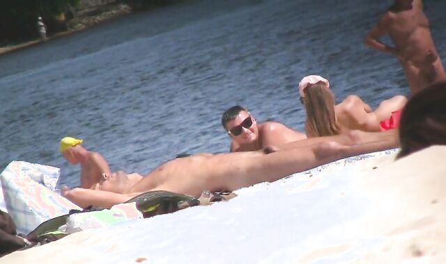 STAGGING ON bare guys AT THE NATURIST BEACH VOL five