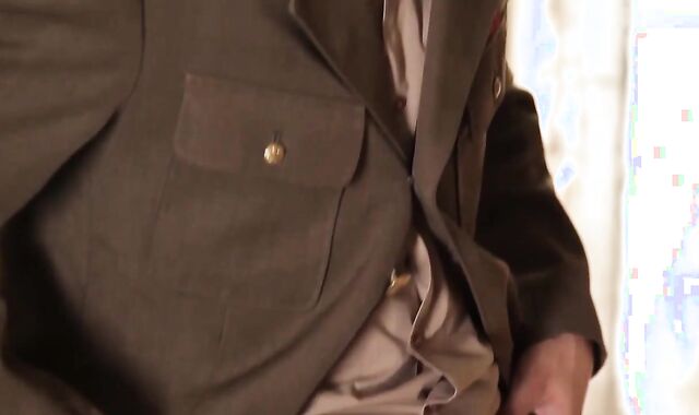 Army Officer Sven Laarson receives A Decent Wanking From exhilarated F