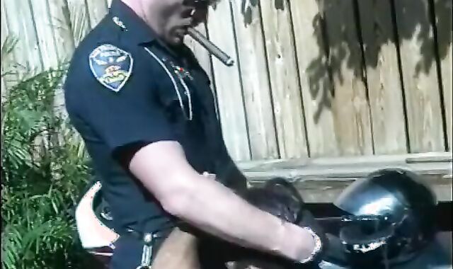 shaggy Bikers devour And ravage One one more outside