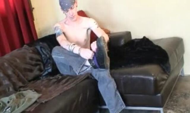 Fievel Tattooed Pierced Rocker With unshaved Ball Sack