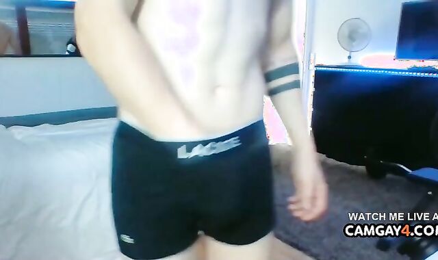 Muscle teenie Wanks Live