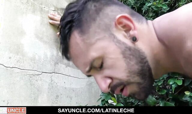 Inked Up Latinos poking By The Pool