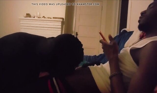 Gulping A 20yo Hetero Big Black Cock