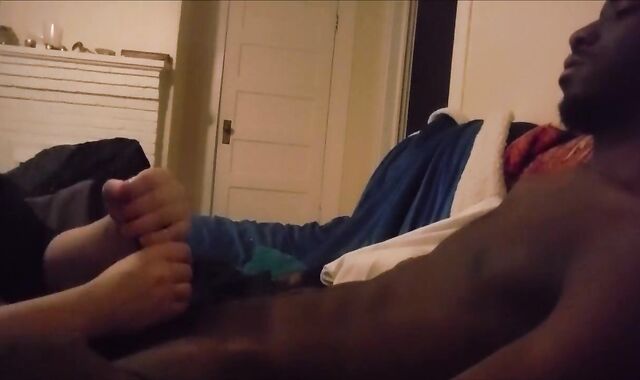 Gulping A 20yo Hetero Big Black Cock